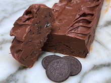 Load image into Gallery viewer, Vegan Chocolate Sandwich Cookie Fudge - 1/2 Pound - Rochester Fudge